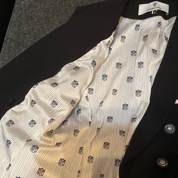 Veronica Beard x NFL Dickey Jacket Double-Breasted size 4 no hoodie - Picture 4 of 4